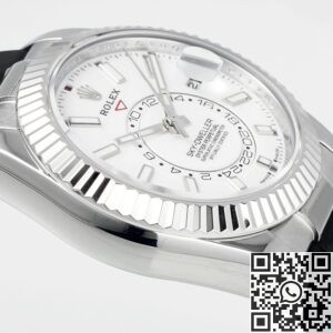 ZF Factory Fake Rolex Sky-Dweller M336239-0003 White Dial: The Ultimate Replica with Heavy Metal Precision