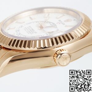 ZF Weapon V2 Heavy Metal Version: Rolex Sky Dweller Replica M326235-0004 Gold Bezel White Dial