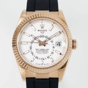 ZF Weapon V2 Heavy Metal Version: Rolex Sky Dweller Replica M326235-0004 Gold Bezel White Dial