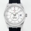 ZF Factory Fake Rolex Sky-Dweller M336239-0003 White Dial: The Ultimate Replica with Heavy Metal Precision