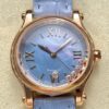YF Factory Replica watch Chopard HAPPY SPORT 278608-6013 Belt Watch Blue Dial