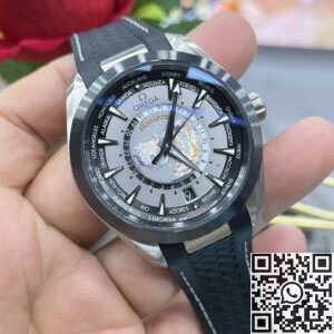 VS Factory Fake Watch Omega Seamaster 220.92.43.22.99.001 Ceramic Grey Dial