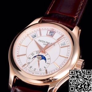 GR Factory Fake Watch Patek Philippe Complications 5205G-013 Rose Gold: V2 Upgraded Edition