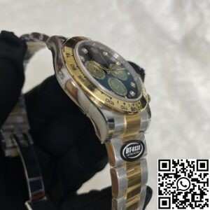 BT Factory Fake Rolex Daytona M126503-0002 - Diamond Scale Black Panda Dial