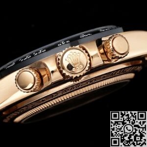 ADG Factory Fake Rolex Daytona Rose Gold Black Bezel Watch: A Fusion of Classic and Innovation
