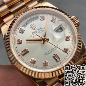Q Factory Rolex Day-Date Replica M128235 36mm Diamond Scale: A Refined Expression of Luxury