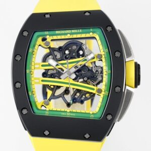 ZF Factory Richard Mille RM061 Black Ceramics Yellow Strap