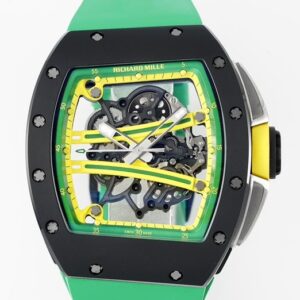 ZF Factory Replica Watch Richard Mille RM061 Black Ceramics Green Strap: A Bold New Statement