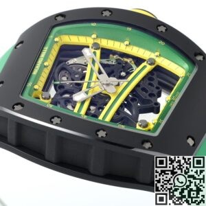 ZF Factory Replica Watch Richard Mille RM061 Black Ceramics Green Strap: A Bold New Statement