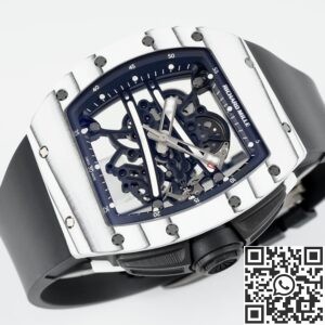 ZF Factory Replica Richard Mille RM061 Carbon Fiber Skeleton Watch