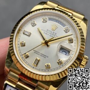 Q Factory Replica Rolex Watch Day-Date M128238 36mm Diamond Scale: The Pinnacle of Luxury