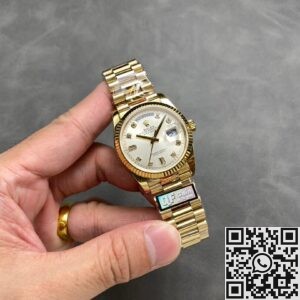 Q Factory Replica Rolex Watch Day-Date M128238 36mm Diamond Scale: The Pinnacle of Luxury