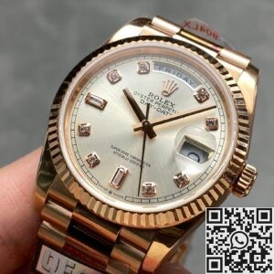 Q Factory Rolex Day-Date Replica M128235 36mm Diamond Scale: A Refined Expression of Luxury