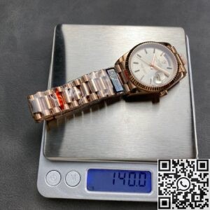 Q Factory Rolex Replica Watch Day-Date M128239 36mm Rose Gold Watch: Elegance and Luxury Redefined