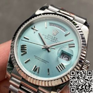 Exploring the Elegance: Q Factory Replica Rolex Day-Date Watch M128236-0018S Trip Nail Scale 36mm