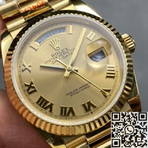 Q Factory Replica Watch Rolex Day-Date M118238 36mm Champagne Gold Dial: Pure Classic Elegance