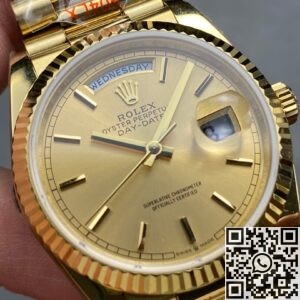 Q Factory Fake Watch Rolex Day Date M128238 - 0045 Gold Watch 36mm