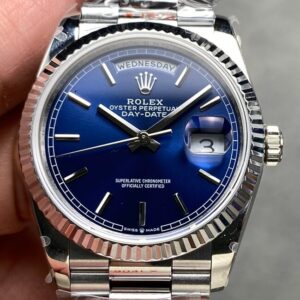 Exploring the Q Factory Fake Rolex Day-Date M128239 Blue Dial 36mm Watch