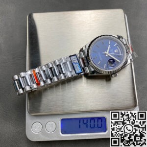 Exploring the Q Factory Fake Rolex Day-Date M128239 Blue Dial 36mm Watch