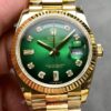 A Blend of Luxury and Innovation: Q Factory Replica Watch Rolex Day Date M128238 - 0069 Smoked Green Dial 36mm