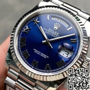 An In-Depth Look at the Q Factory Rolex Replica Day-Date M128239-0063 Blue Dial 36mm