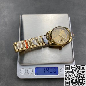 Review of Q Factory Replica Rolex Day-Date M128238-0008 Diamond Scale 36mm