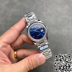 Exploring the Q Factory Fake Rolex Day-Date M128239 Blue Dial 36mm Watch