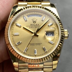 In-Depth Review of Q Factory Fake Rolex Day-Date M128238-0132 Gold Watch 36mm