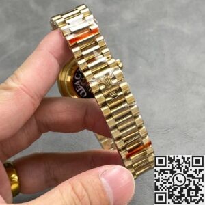 Exploring the Q Factory Fake Rolex Day-Date M128238-0118 Gold Watch 36mm