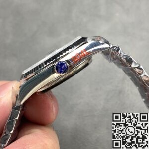 Q Factory Fake Rolex Day-Date Watch M128236-0009 Ice Blue Dial 36mm