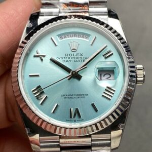 Exploring the Elegance: Q Factory Replica Rolex Day-Date Watch M128236-0018S Trip Nail Scale 36mm