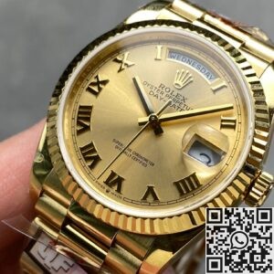 Q Factory Replica Watch Rolex Day-Date M118238 36mm Champagne Gold Dial: Pure Classic Elegance