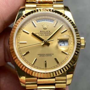 Q Factory Fake Watch Rolex Day Date M128238 - 0045 Gold Watch 36mm