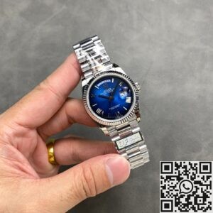 Q Factory Replicas Rolex Day-Date M128239-0063 Gradual Blue Dial 36mm