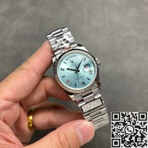 Exploring the Elegance: Q Factory Replica Rolex Day-Date Watch M128236-0018S Trip Nail Scale 36mm