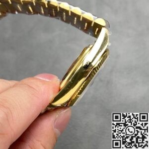 Exploring the Q Factory Fake Rolex Day-Date M128238-0118 Gold Watch 36mm