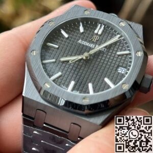 APS Factory Replica Audemars Piguet Wtches Royal Oak 15500 Black Ceramic – Stealth Luxury Perfected