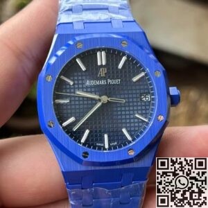 APS Factory Audemars Piguet Fake Royal Oak 15500 Blue Ceramic with Blue Dial Review: Bold Meets Elegant