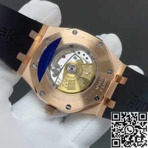 ZF Factory Audemars Piguet Replica 15400OR White Dial – Classic Elegance in Rose Gold and Leather