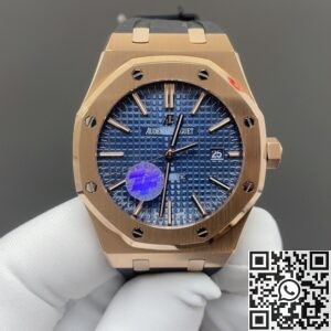 ZF Factory Imitation Watch Audemars Piguet 15400OR Dark Blue Dial – Timeless Elegance in Rose Gold