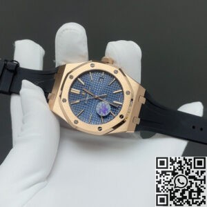 ZF Factory Imitation Watch Audemars Piguet 15400OR Dark Blue Dial – Timeless Elegance in Rose Gold