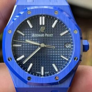 APS Factory Audemars Piguet Fake Royal Oak 15500 Blue Ceramic with Blue Dial Review: Bold Meets Elegant