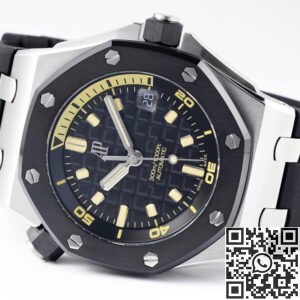 ZF Factory Replica Audemars Piguet Watches Royal Oak Offshore Diver 15720CN.OO.A002CA.01 Review: Full Black Ceramic Power