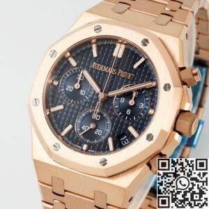 APS Factory Audemars Piguet Replicas 26240OR Rose Gold with Dark Blue Dial – The Pinnacle of Sophisticated Sports Luxury