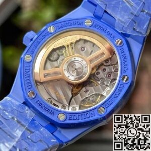 APS Factory Audemars Piguet Fake Royal Oak 15500 Blue Ceramic with Blue Dial Review: Bold Meets Elegant