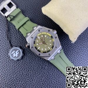 ZF Factory Audemars Piguet Imitation Watch Royal Oak Offshore Diver 15720ST.OO.A052CA.01 Review: Avocado Green Done Right