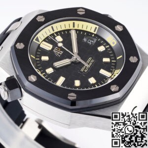 ZF Factory Replica Audemars Piguet Watches Royal Oak Offshore Diver 15720CN.OO.A002CA.01 Review: Full Black Ceramic Power