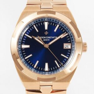 ZF Factory Replicas Vacheron Constantin Overseas 4600V/200R-B979 Review: Rose Gold Meets Blue Dial Elegance