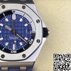 ZF Factory Audemars Piguet Royal Oak Offshore Diver 15720ST.OO.A027CA.01 Review: Oceanic Blue with Rugged Elegance