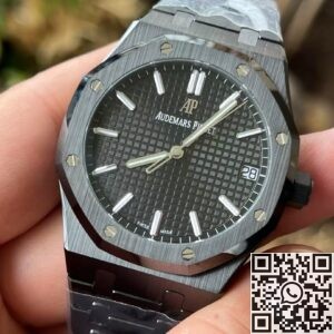 APS Factory Replica Audemars Piguet Wtches Royal Oak 15500 Black Ceramic – Stealth Luxury Perfected